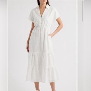 Sam Edelman eyelet maxi shirtdress